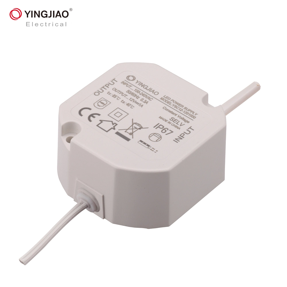 Yingjiao xBox Waterproof Power Supply 12W 12V 1A 24V 0.5A CV Constant Voltage LED Driver IP67