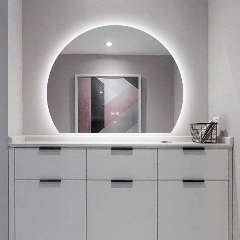 Modern Design Home Salon Dressing Furniture Lighted LED Bathroom Mirror with Defogger