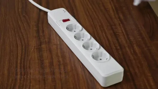 Tomada de extensão elétrica de mesa de escritório padrão da UE com porta USB, tira de energia USB C Desktop