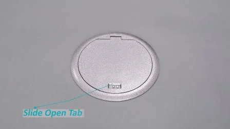 Saída de piso robusta com tampa pop-up e carregador USB